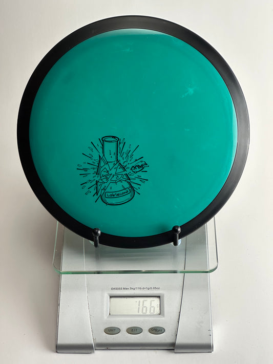 MVP Neutron Wave Lab Second (Beaker Stamp) Teal/Black Rim 166g