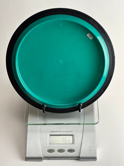 MVP Neutron Wave Lab Second (Beaker Stamp) Teal/Black Rim 166g