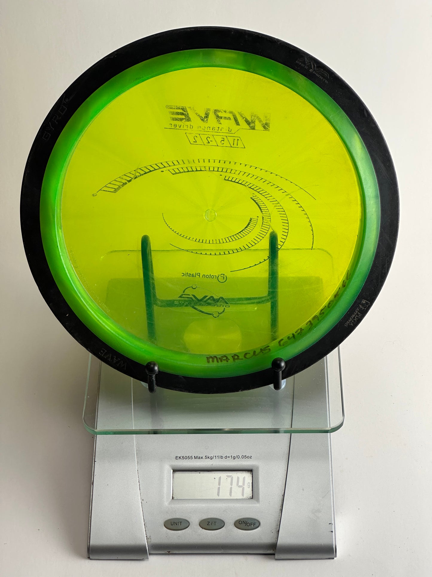 MVP Proton Wave – Transparent Neon Yellow w/ Green Rim & Black Overmold