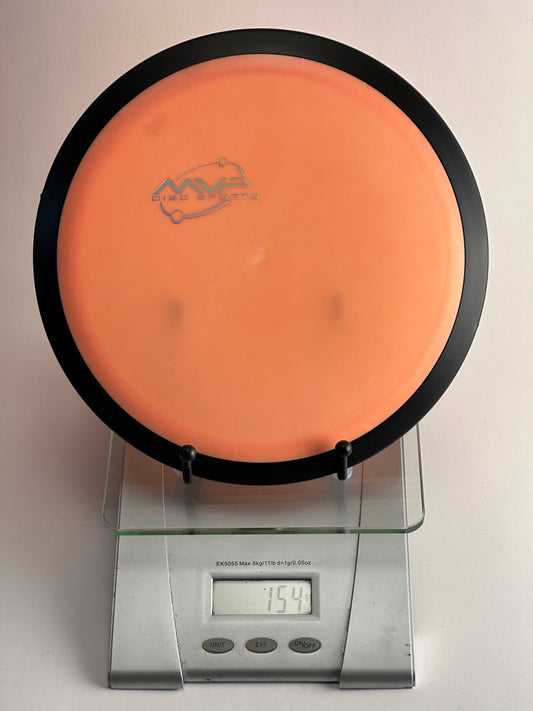 MVP Neutron Wave – Orange Plate w/ Black Rim, Silver MVP Stamp (154g)