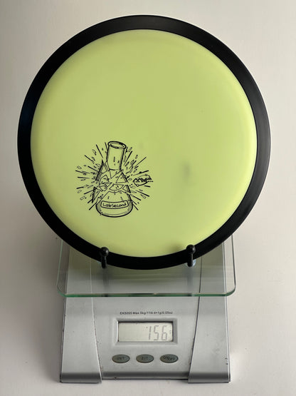 MVP Neutron Wave Lab Second (Beaker Stamp) | Neon Yellow w/ Black Rim | 156g