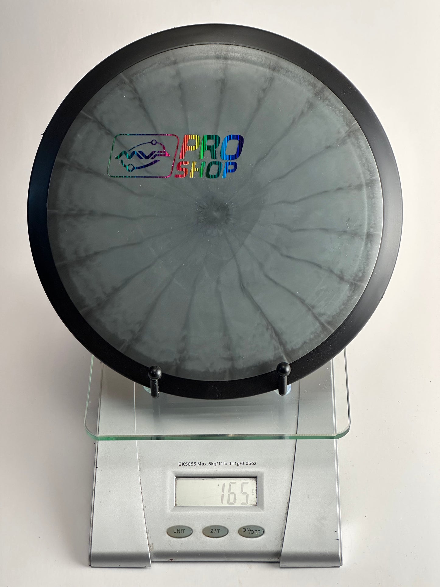 MVP Neutron Wave (Pro Shop) Gray Swirl w/ Black Rim, Holo Stamp 165g