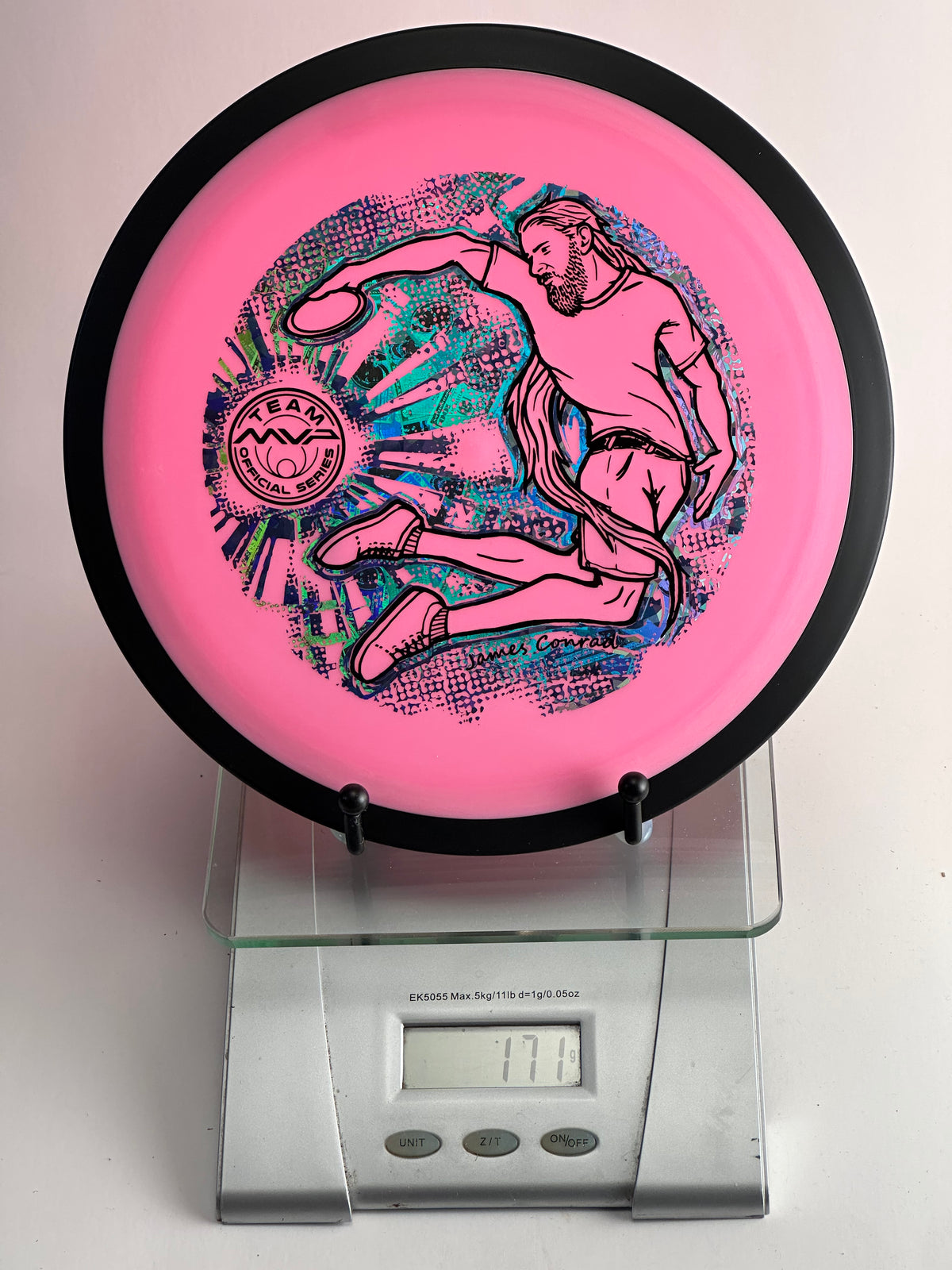 MVP Neutron Zenith Team Series (James Conrad) Pink w/ Black Rim 177g