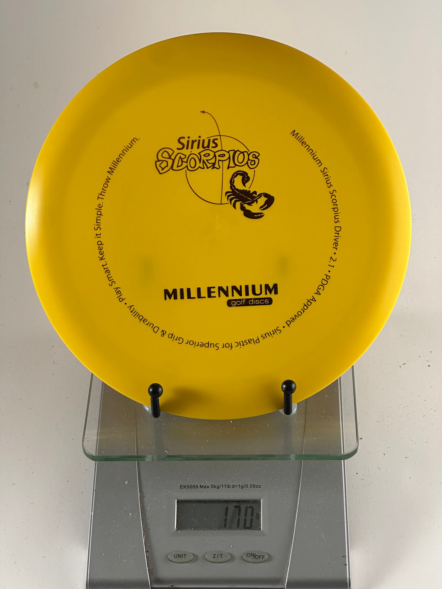 Millennium Scorpius Sirius Yellow Overstable Distance Driver