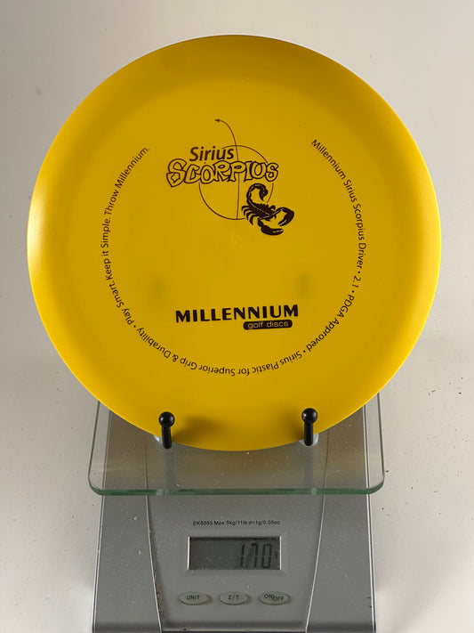 Millennium Scorpius Sirius Yellow Overstable Distance Driver