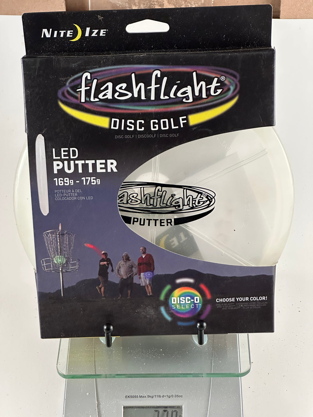 Nite Ize Flashflight LED Putter (Disc-O Select, 6 Colors) – Clear