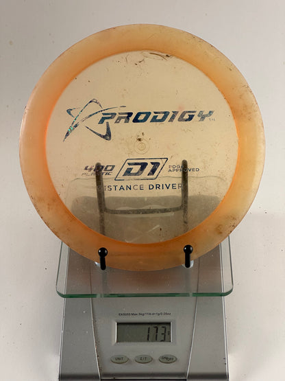 Prodigy D1 400 Plastic Distance Driver - Translucent Orange 173g