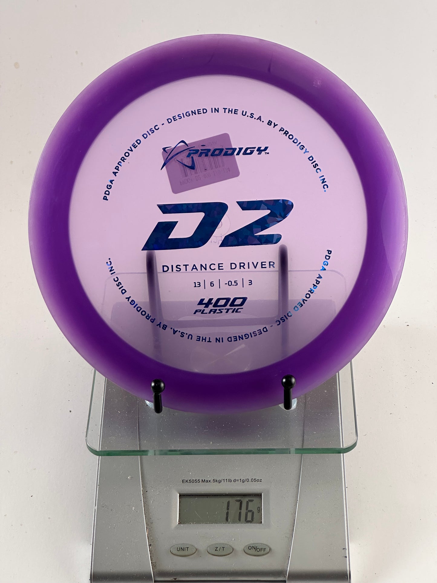 Prodigy D2 400 Plastic Distance Driver (176g) - Purple