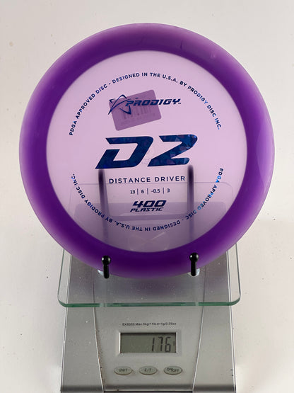 Prodigy D2 400 Plastic Distance Driver (176g) - Purple