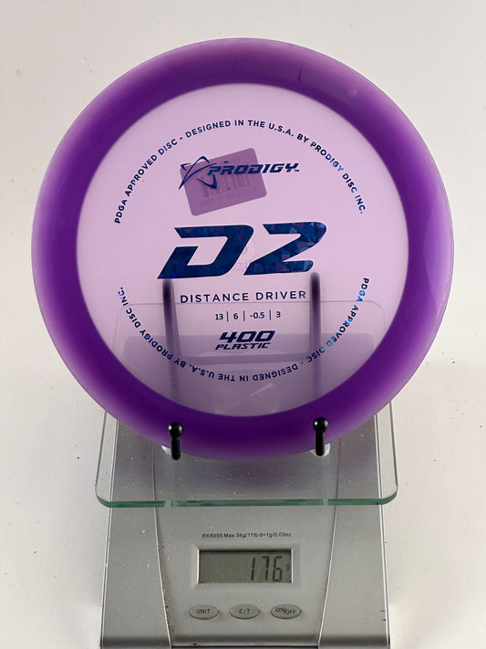 Prodigy D2 400 Plastic Distance Driver (176g) - Purple