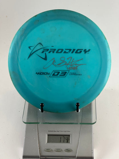 Prodigy D3 400G Proto Distance Driver – Teal (174g)