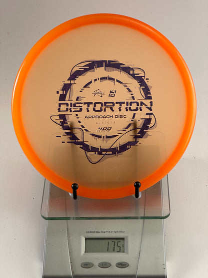 Prodigy Distortion – 400 Plastic Approach Disc (Translucent Orange Rim)