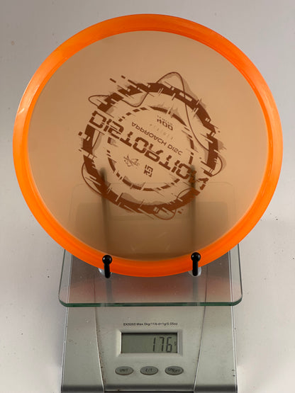 Prodigy Distortion – 400 Plastic Approach Disc (Translucent Orange Rim)