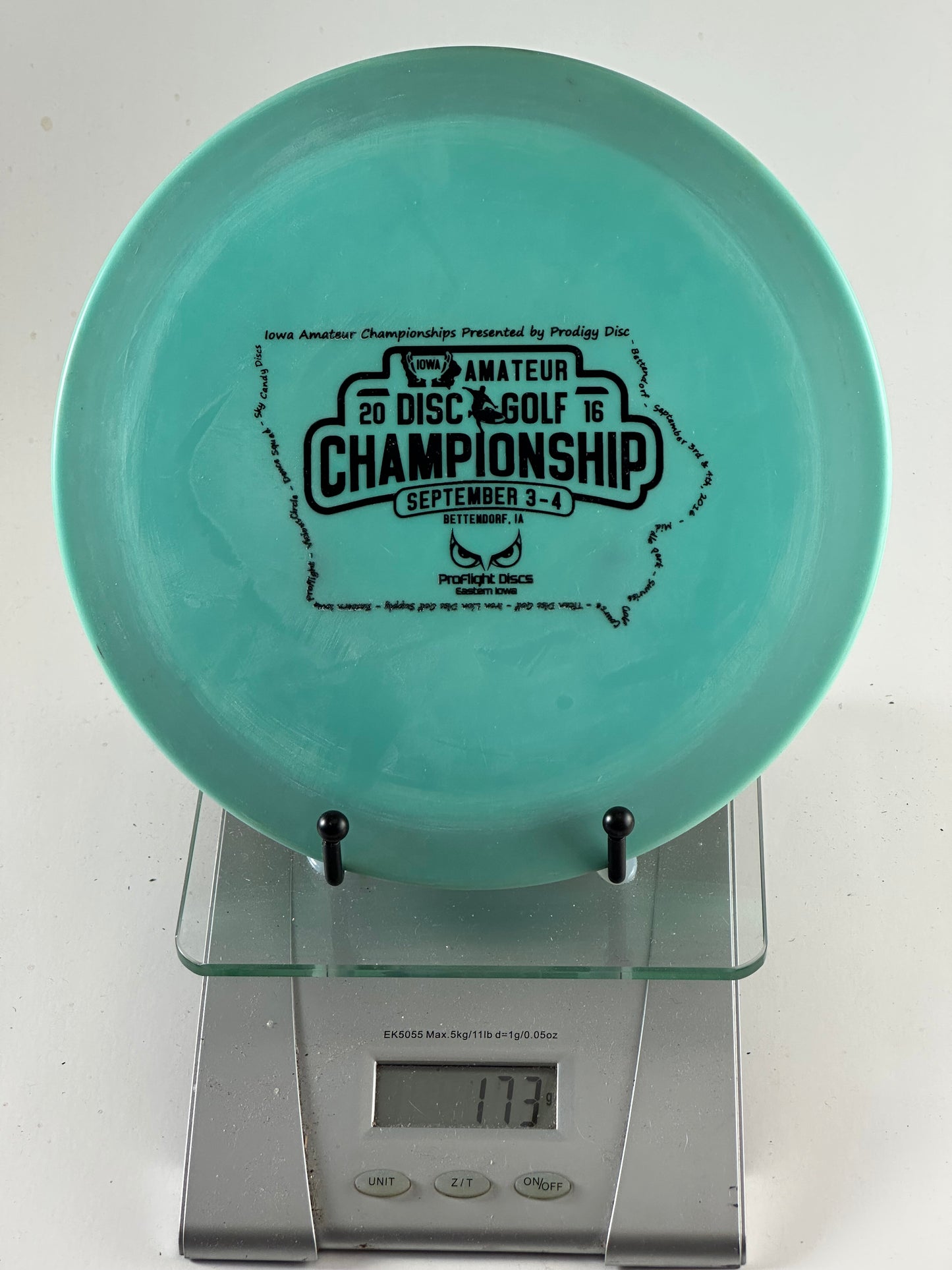 Prodigy H3 750 Fairway Driver – Teal w/ Black 2016 Iowa Amateur Stamp