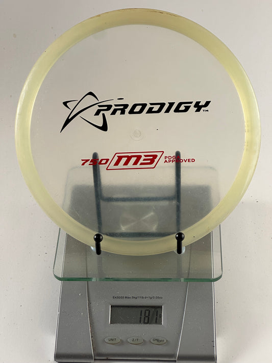 Prodigy M3 750 Midrange, Transparent Clear/Yellow Stock Stamp (180g)