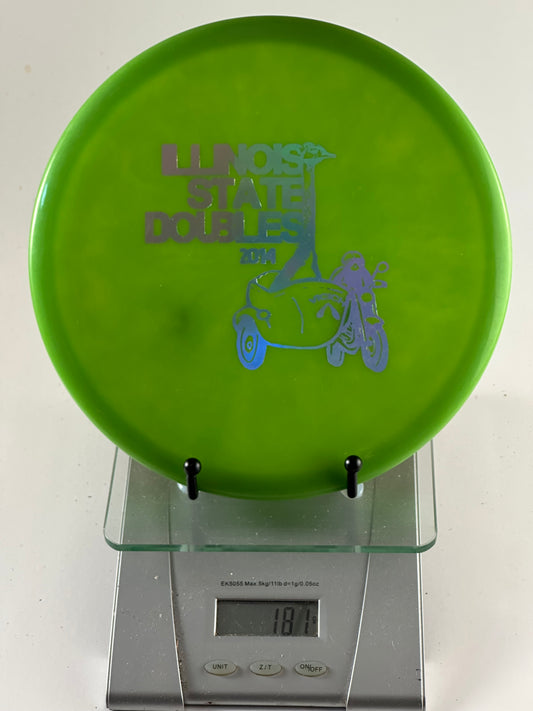 Prodigy M3 Midrange (400?) Illinois State Doubles 2014 Stamp - Translucent Green