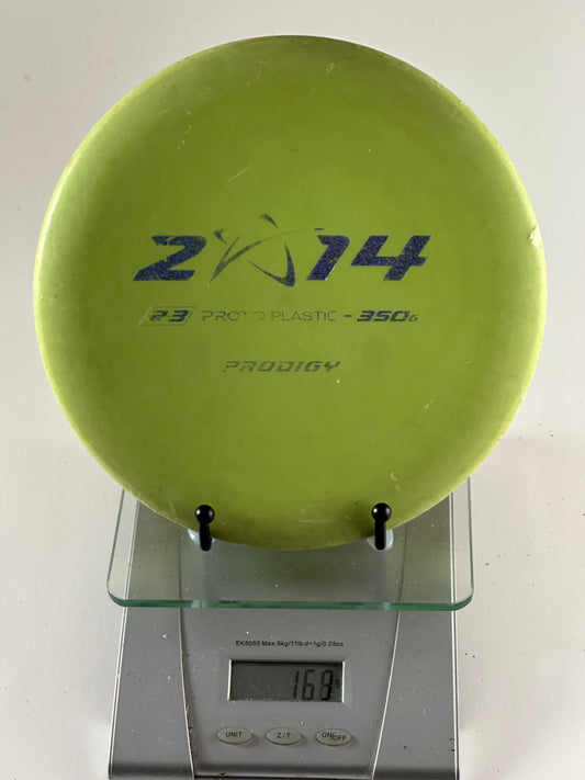 Prodigy PA-3 350G Proto Plastic Putter (2014 Stamp) - Green