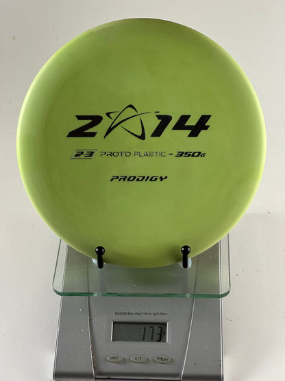 Prodigy PA-3 350G Proto Plastic Putter/Approach – ZA-14 Stamp, Lime