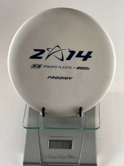 Prodigy PA-3 350G Proto Putter/Approach – White ZA-14 Stamp
