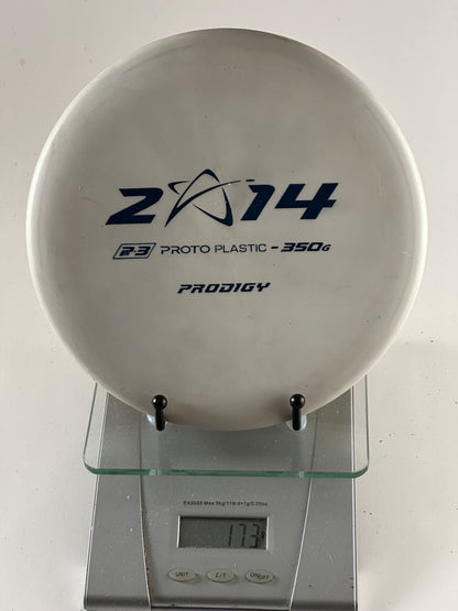 Prodigy PA-3 350G Proto Putter/Approach (ZA-14 2014 Stamp) - White