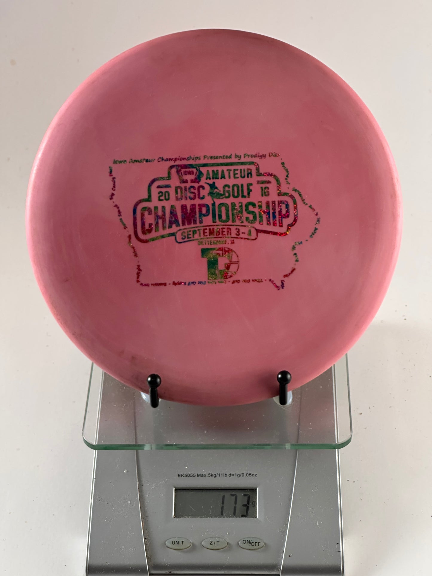 Prodigy PA-3 350G Putter – 2016 Iowa Amateur Championship Stamp (Pink)