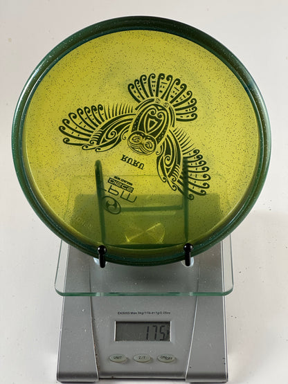 RPM Discs Ruru – Atomic (Sparkle) – Transparent Yellow/Green Rim – 175g