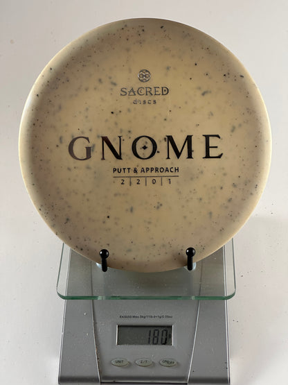Sacred Gnome Putt & Approach Disc – Speckled Baseline, Cream (180g)