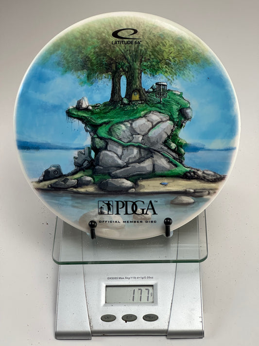 Latitude 64 Opto Compass – PDGA Official Member Full-Color Island Stamp