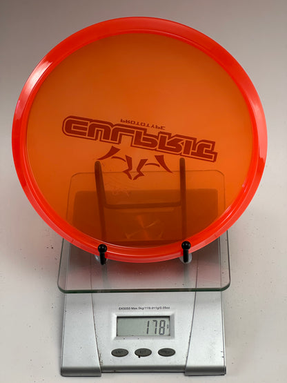 Trilogy Culprit Prototype Lucid Disc Golf Disc - Transparent Orange 178g