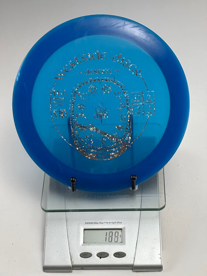 Westside Destiny VIP Distance Driver (Transparent Blue, Silver Stamp)
