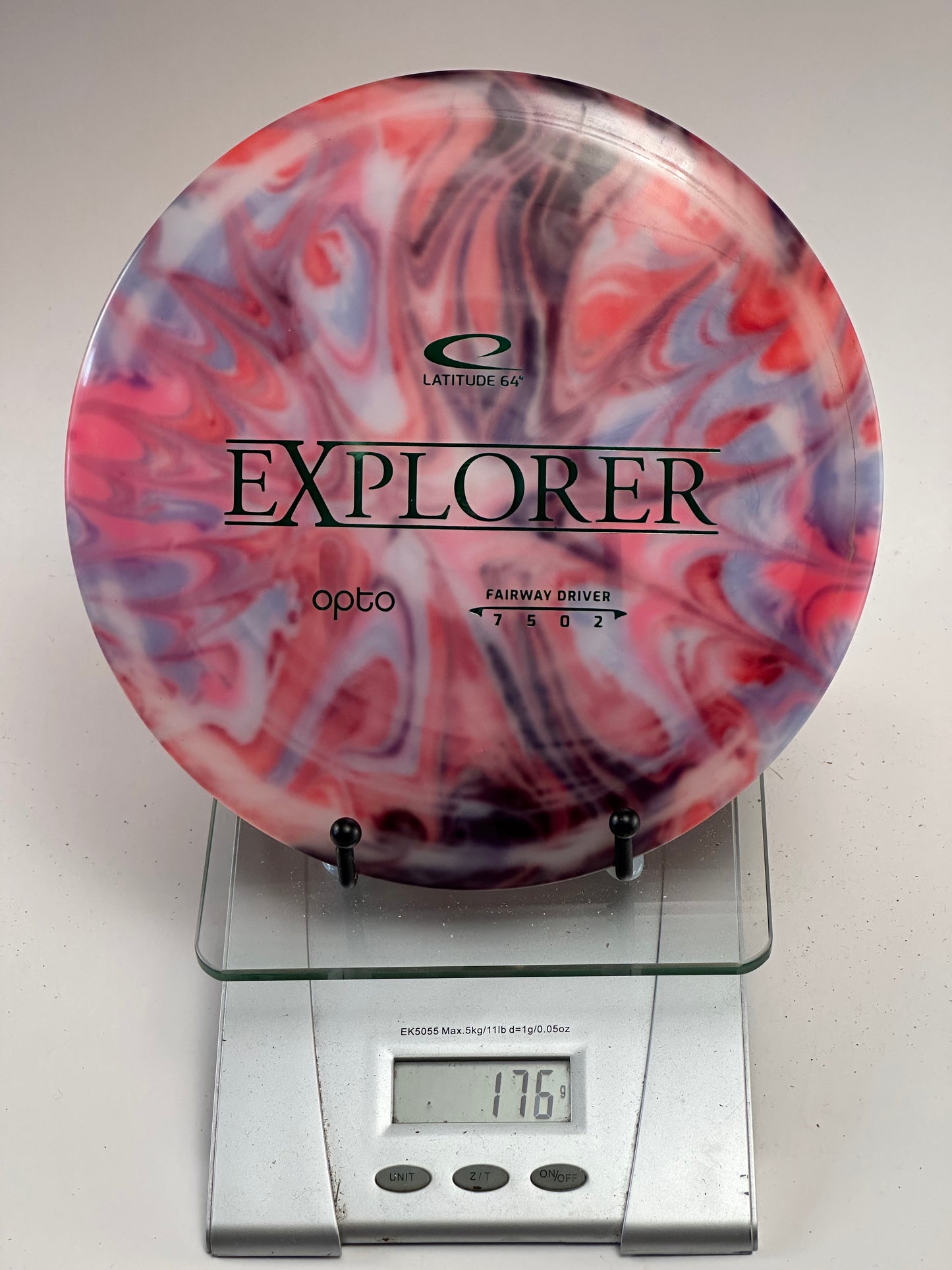 Latitude 64 Opto Explorer Fairway Driver (Swirly Transparent Red/Purple)
