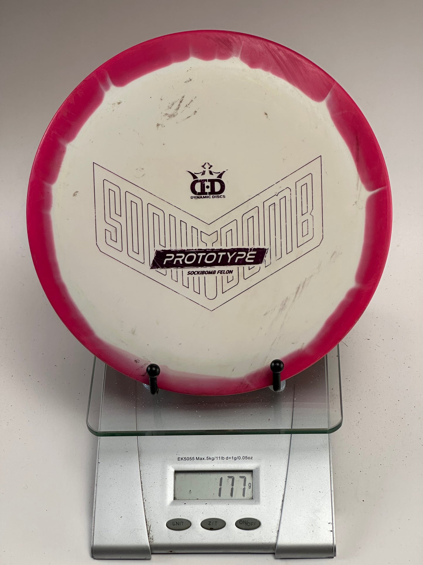 Trilogy Sockibomb Felon Prototype Fairway Driver (Orbit-style) White/Pink