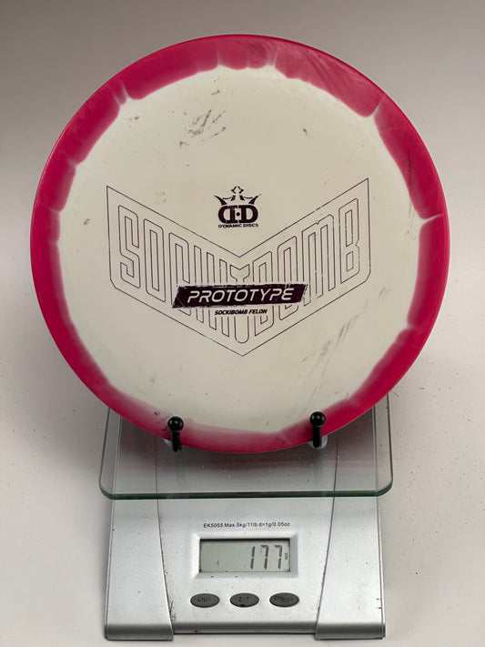 Trilogy Sockibomb Felon Prototype Fairway Driver (Orbit-style) White/Pink