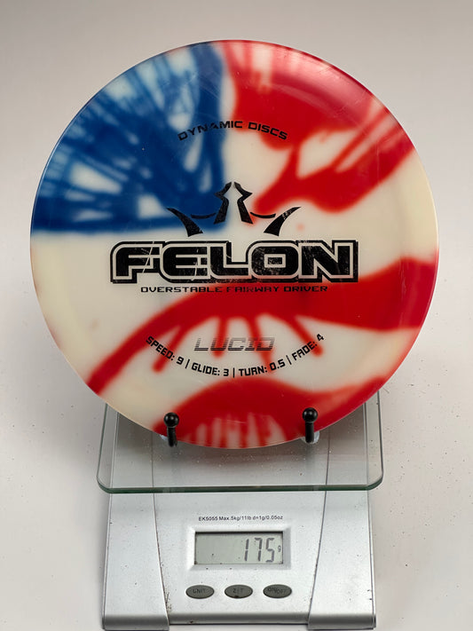 Dynamic Discs Lucid Felon Fairway Driver (Custom Dye) 175g