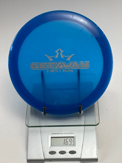 Trilogy Getaway First Run Lucid Disc Golf Disc - Blue (Transparent)