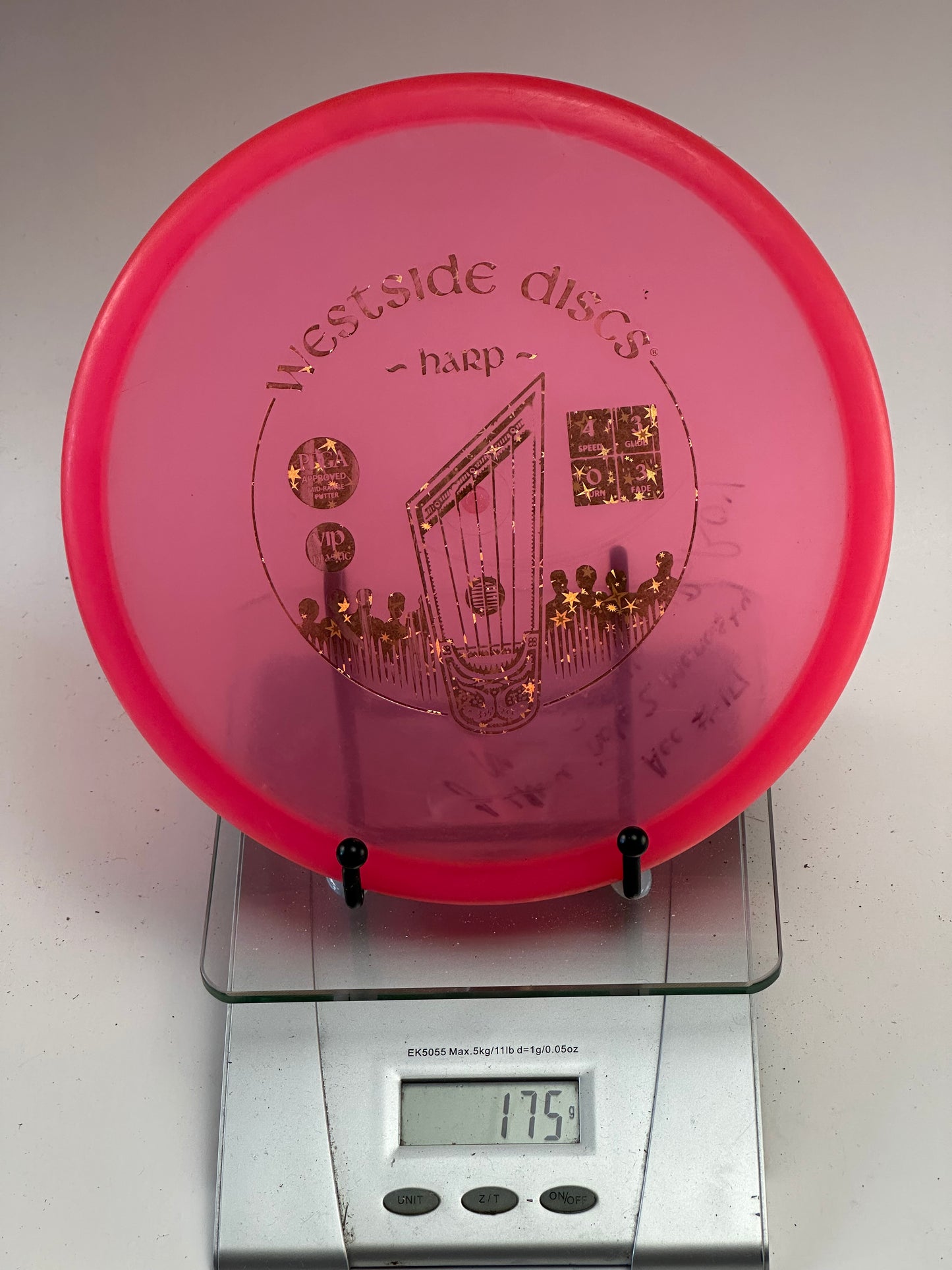 Westside VIP Harp Putter – Translucent Pink w/ Gold Harp Stamp