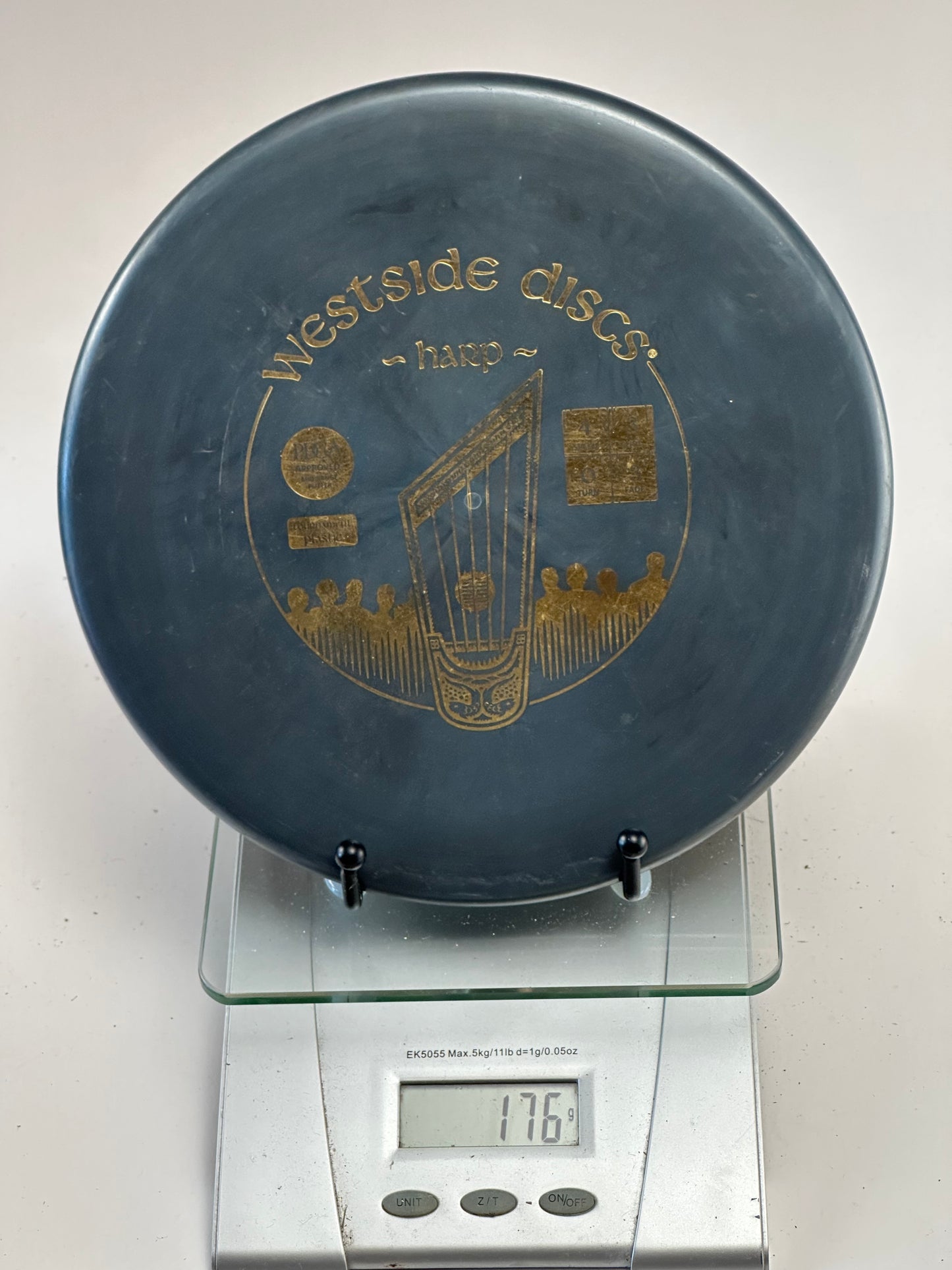 Westside Harp BT Hard Approach Disc - Blue w/ Gold Stamp