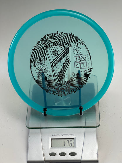Trilogy VIP Harp Putter | Transparent Blue | Harp Stamp