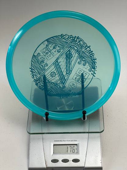 Trilogy VIP Harp Putter | Transparent Blue | Harp Stamp