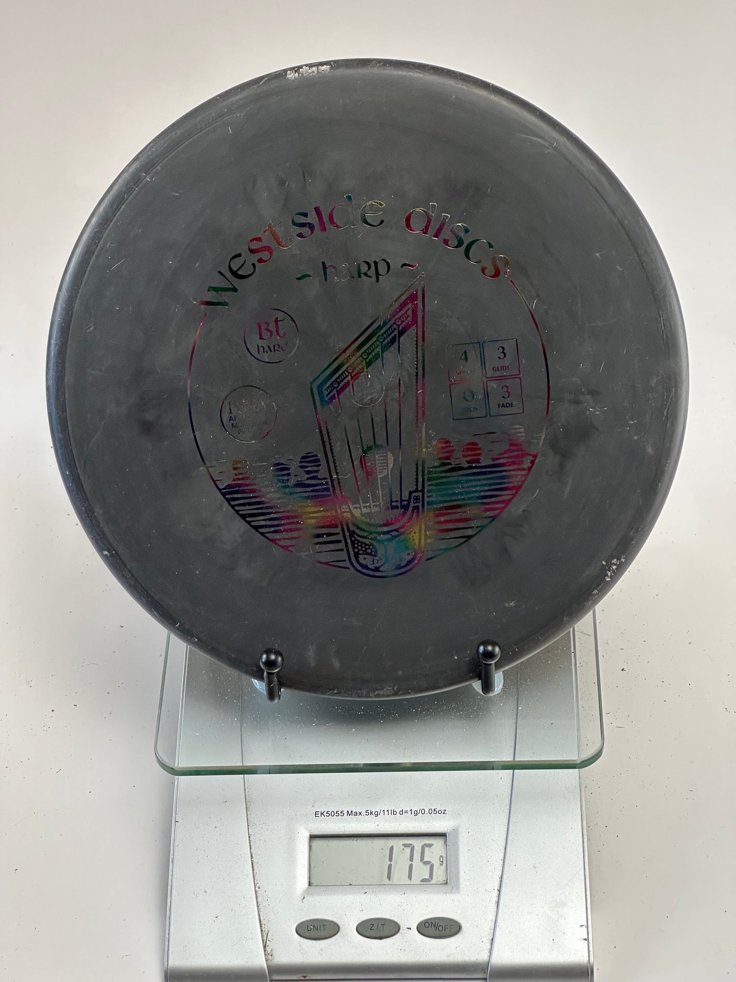 Westside Harp BT Hard Putter - Black w/ Rainbow Foil Stamp