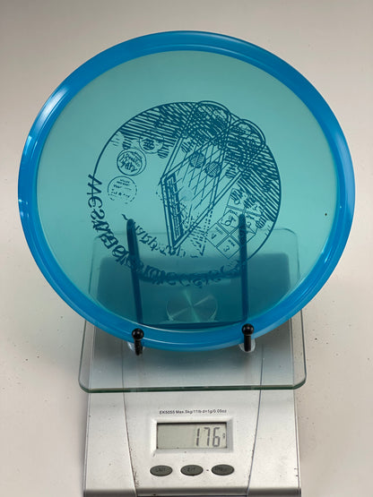 Westside Discs VIP Harp Putter - Transparent Blue w/ Black Stamp