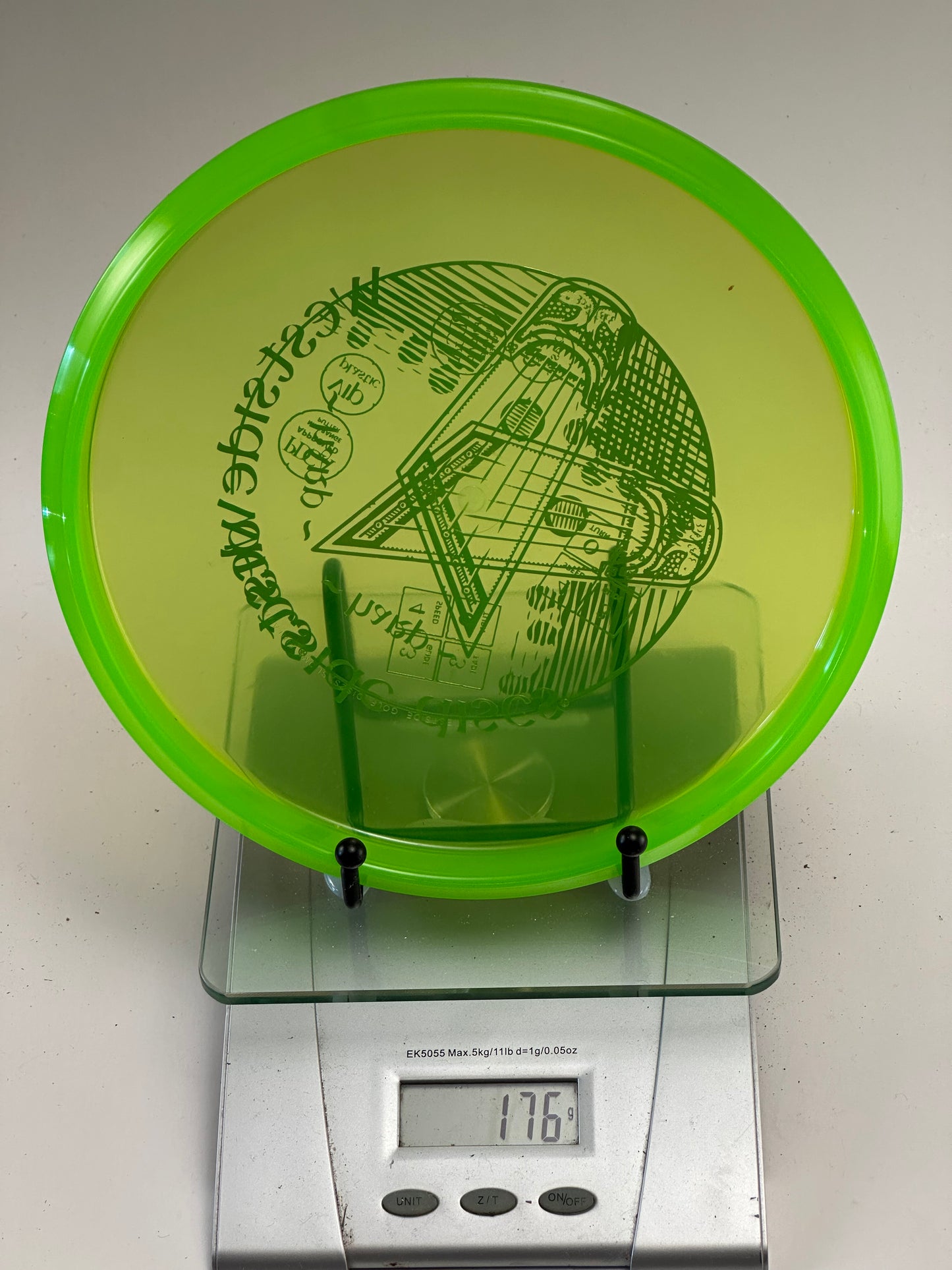 Westside Discs VIP Harp Approach Disc - Transparent Green w/ Black Stamp