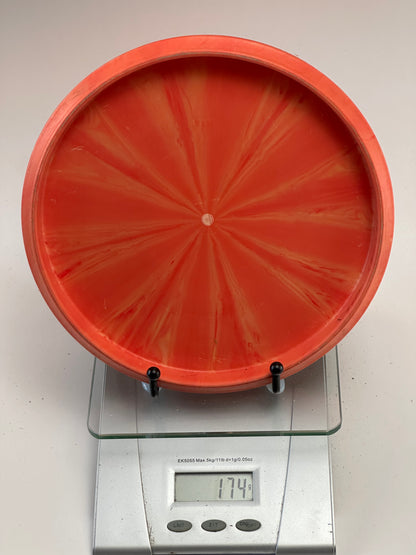 Westside Harp BT Hard Burst Putter - Orange Swirl, Black Stamp