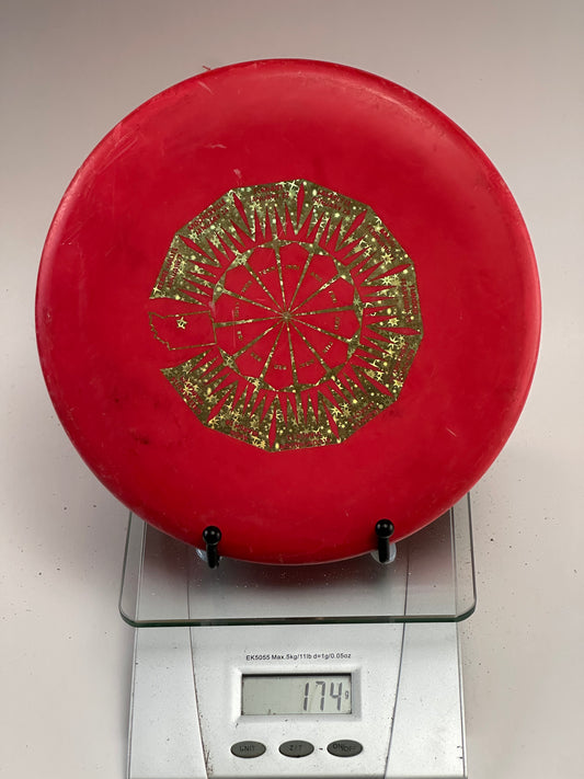 Latitude 64 Macana Zero Hard Putter (Red, Gold Stamp) 174g