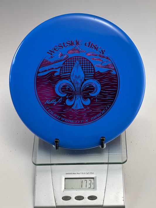 Westside Maiden Tournament-X Putter (Matty O Fleur-de-Lis Stamp) - Blue