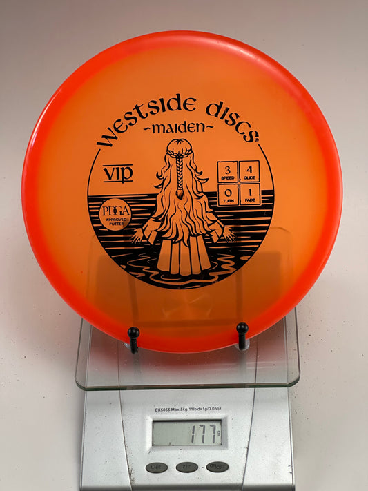 Westside Discs VIP Maiden Putter – Transparent Orange