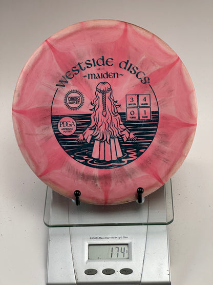 Westside Discs Origio Burst Maiden Putter (Pink Burst)