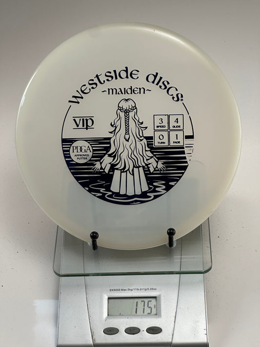 Westside Discs VIP Maiden Putter - White w/ Black Stamp (175g)