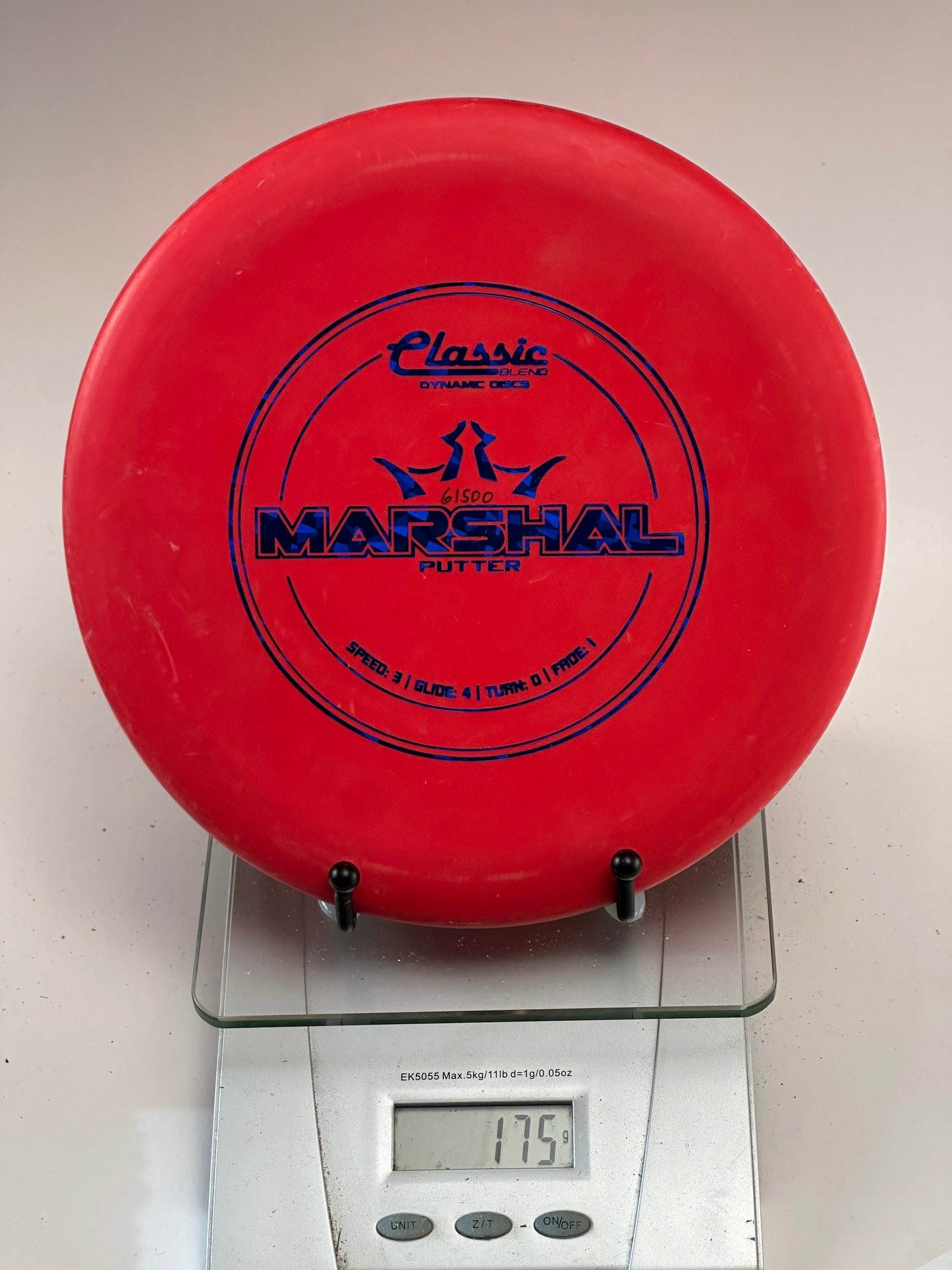 Dynamic Discs Marshal Classic Blend Beaded Putter (Red, 175g)
