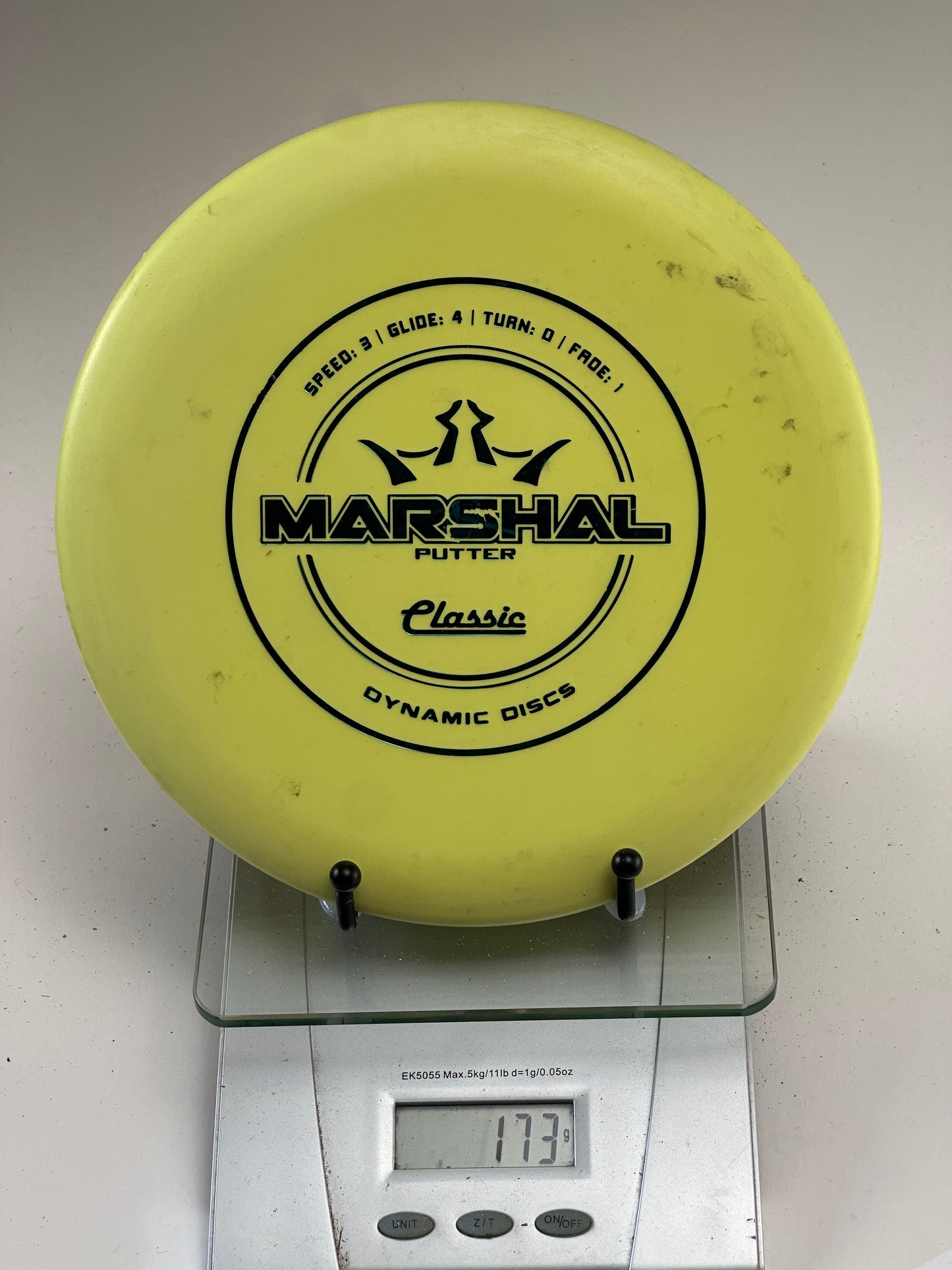 Dynamic Discs Classic Marshal Putter (Beaded) - Yellow